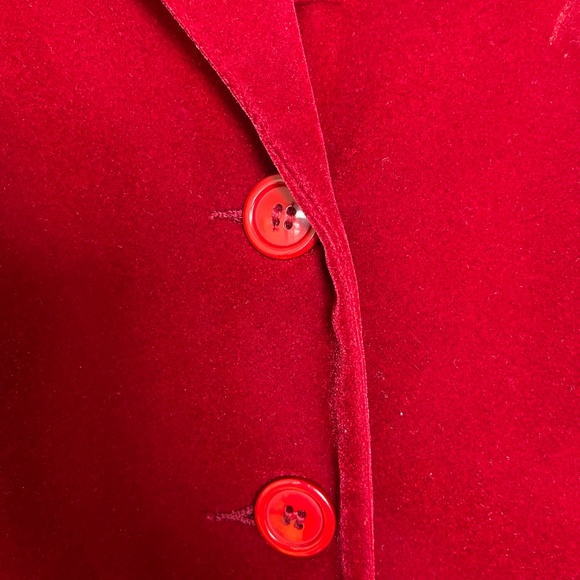 David Loren Red Velvet Blazer – Size 8 - Picture 4 of 7